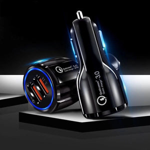 Dual Maxboost Car USB Quick Charger QC 3.0 by Glow Recharge™