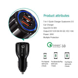 Dual Maxboost Car USB Quick Charger QC 3.0 by Glow Recharge™