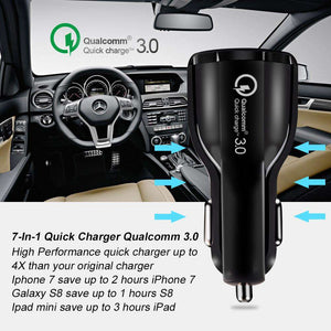 Dual Maxboost Car USB Quick Charger QC 3.0 by Glow Recharge™