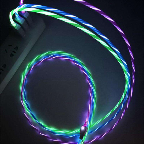 Glow Recharge 2.0™ iPhone, Android, & Type-C Charging Cable 6Ft